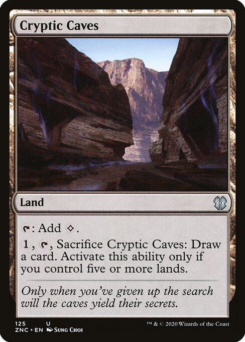 Cryptic Caves - Zendikar Rising Commander - 125