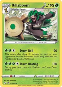 Rillaboom (015) - SWSH01: Sword & Shield Base Set - 015/202