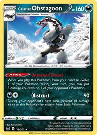 Galarian Obstagoon - SWSH01: Sword & Shield Base Set - 119/202