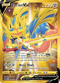 Zacian V (Secret) - SWSH01: Sword & Shield Base Set - 211/202