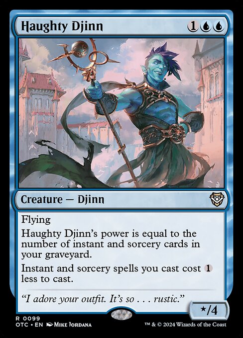 Haughty Djinn - Outlaws of Thunder Junction Commander - 99
