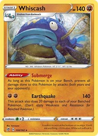 Whiscash - SWSH02: Rebel Clash - 100/192