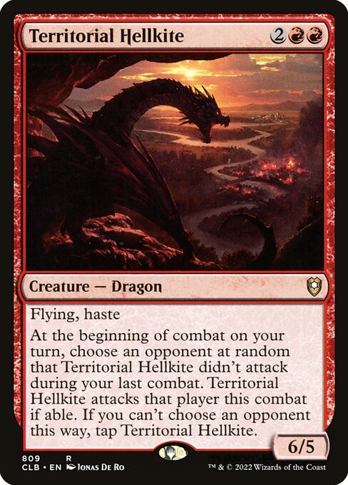 Territorial Hellkite - Commander Legends: Battle for Baldur's Gate - 809