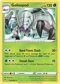 Golisopod - SWSH03: Darkness Ablaze - 018/189