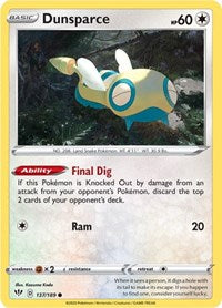 Dunsparce - SWSH03: Darkness Ablaze - 137/189