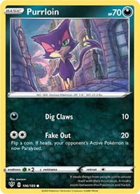 Purrloin - SWSH03: Darkness Ablaze - 106/189