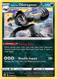 Galarian Obstagoon - Champion's Path - 37/73