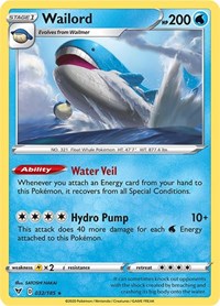 Wailord - SWSH04: Vivid Voltage - 032/185
