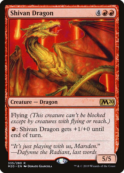 Shivan Dragon - Core Set 2020 - 335