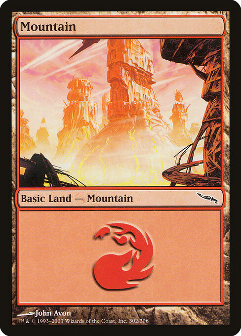 Mountain - Mirrodin - 302