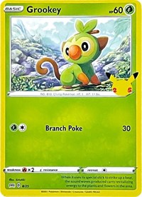 Grookey - 8/25 - McDonald's 25th Anniversary Promos - 008/025