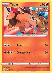 Tepig - SWSH05: Battle Styles - 023/163