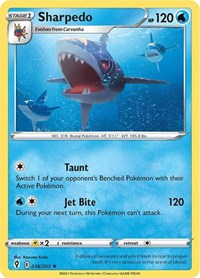 Sharpedo - SWSH07: Evolving Skies - 036/203