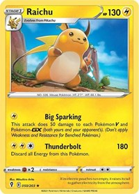 Raichu - SWSH07: Evolving Skies - 050/203