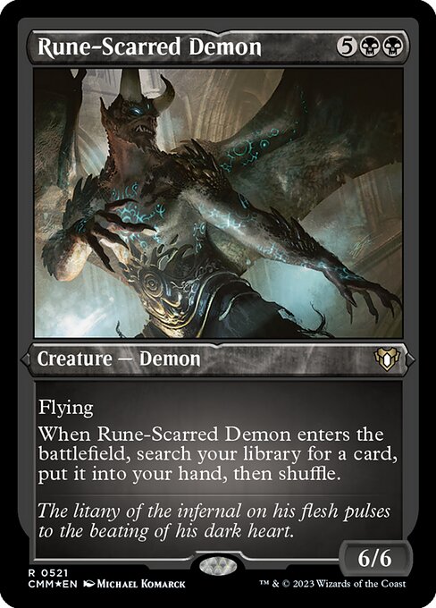 Rune-Scarred Demon - Commander Masters - 521