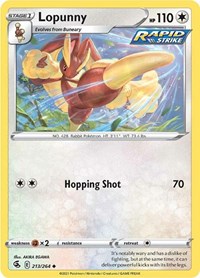 Lopunny - SWSH08: Fusion Strike - 213/264