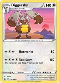 Diggersby - SWSH08: Fusion Strike - 215/264