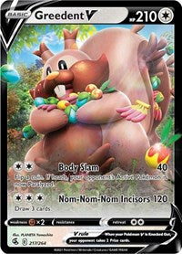 Greedent V - SWSH08: Fusion Strike - 217/264