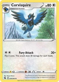 Corvisquire - SWSH08: Fusion Strike - 220/264