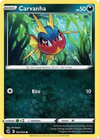 Carvanha - SWSH08: Fusion Strike - 162/264