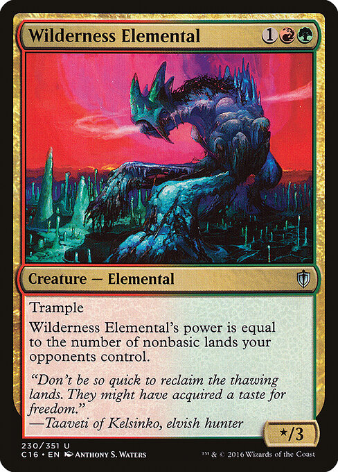 Wilderness Elemental - Commander 2016 - 230