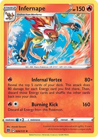 Infernape - SWSH09: Brilliant Stars - 026/172