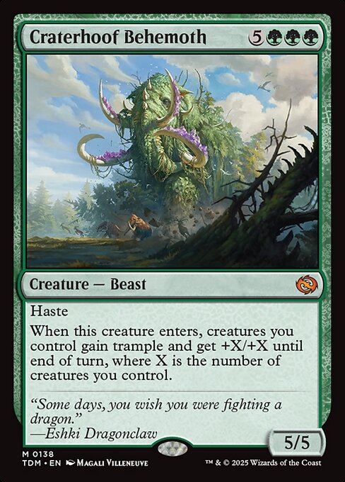 Craterhoof Behemoth - Tarkir: Dragonstorm - 138