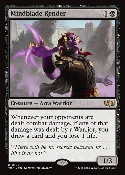 Mindblade Render - Tarkir: Dragonstorm Commander - 187