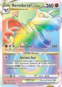 Aerodactyl VSTAR (Secret) - SWSH11: Lost Origin - 199/196