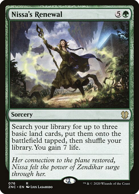 Nissa's Renewal - Zendikar Rising Commander - 76