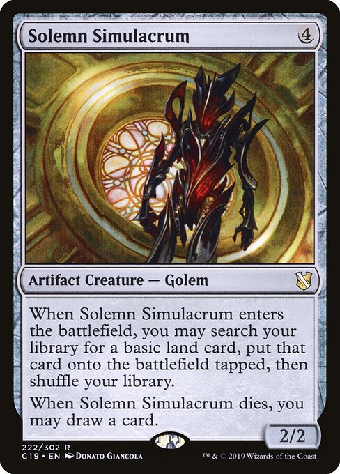 Solemn Simulacrum - Commander 2019 - 222