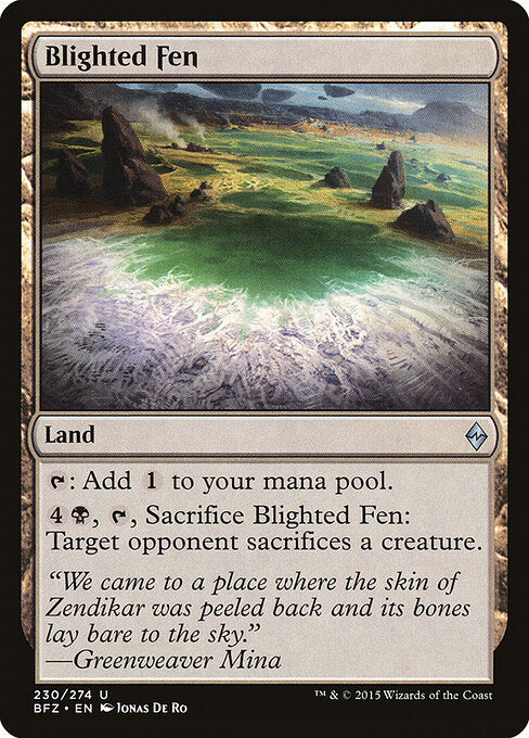 Blighted Fen - Battle for Zendikar - 230
