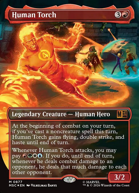 Human Torch - Marvel Super Heroes Commander - 877