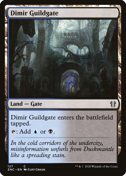 Dimir Guildgate - Zendikar Rising Commander - 127