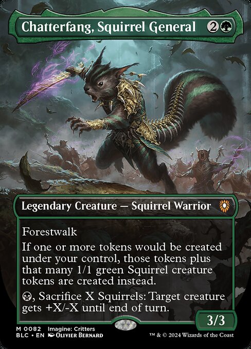 Chatterfang, Squirrel General - Bloomburrow Commander - 82
