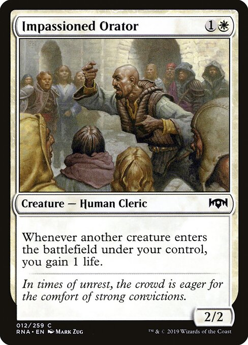 Impassioned Orator - Ravnica Allegiance - 12