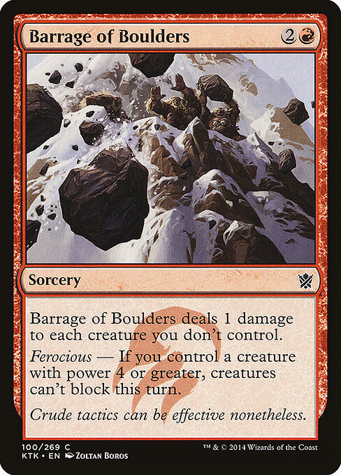 Barrage of Boulders - Khans of Tarkir - 100