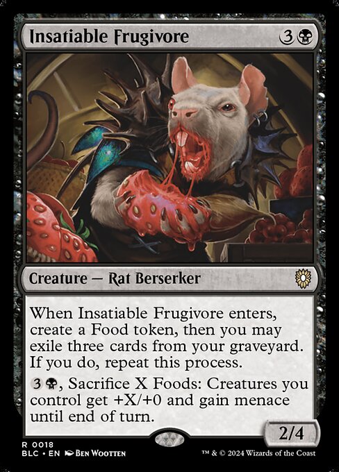 Insatiable Frugivore - Bloomburrow Commander - 18