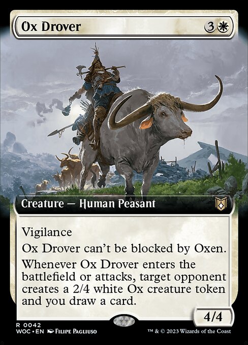 Ox Drover - Wilds of Eldraine Commander - 42