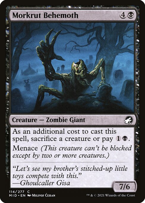 Morkrut Behemoth - Innistrad: Midnight Hunt - 114
