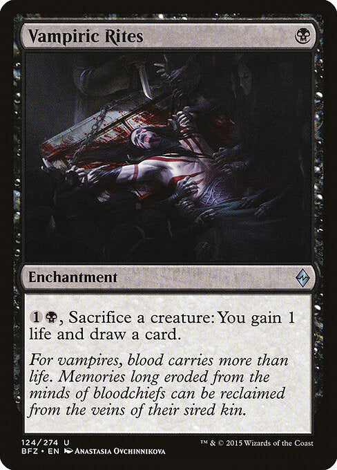 Vampiric Rites - Battle for Zendikar - 124