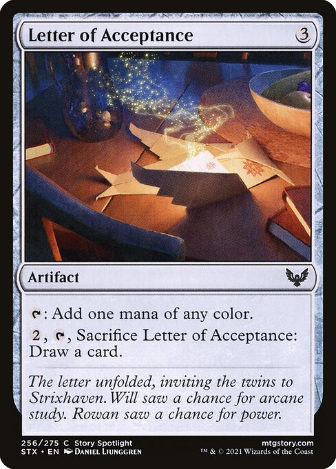 Letter of Acceptance - Strixhaven: School of Mages - 256