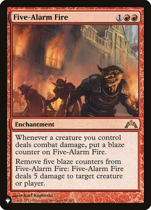 Five-Alarm Fire - The List - GTC-91