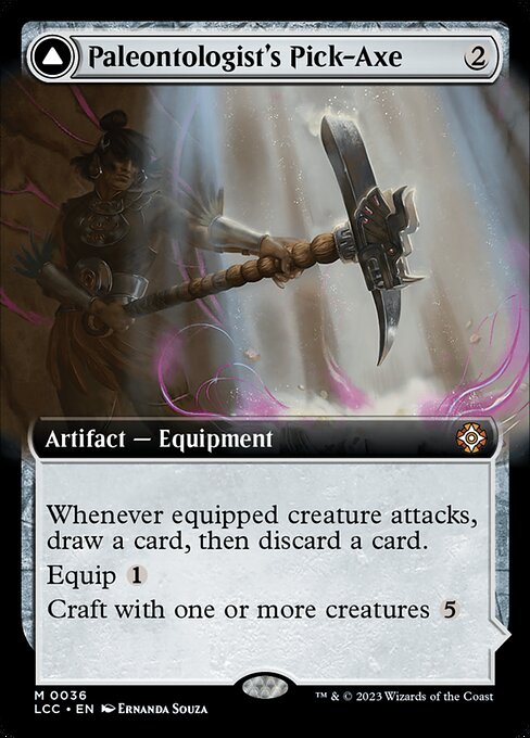 Paleontologist's Pick-Axe // Dinosaur Headdress - The Lost Caverns of Ixalan Commander - 36