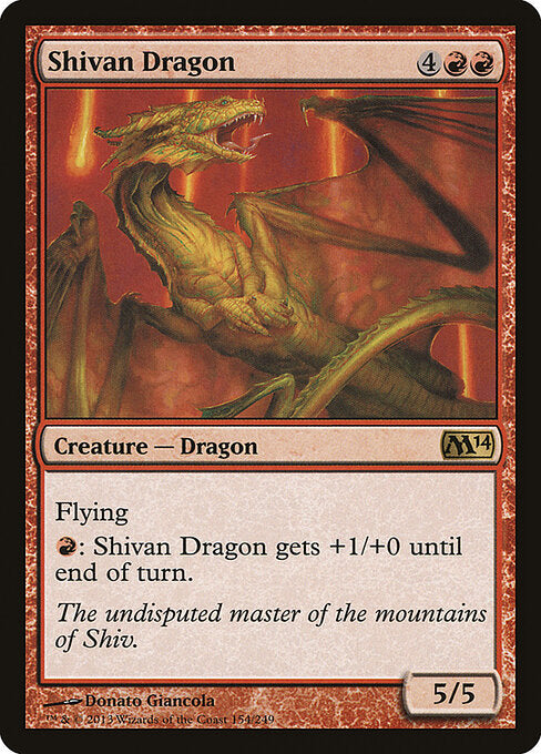 Shivan Dragon - Magic 2014 - 154