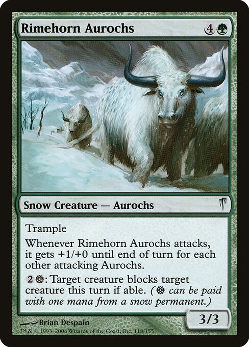 Rimehorn Aurochs - Coldsnap - 118