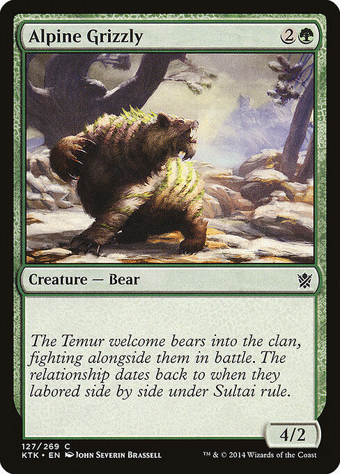 Alpine Grizzly - Khans of Tarkir - 127