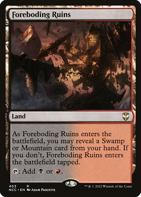 Foreboding Ruins - New Capenna Commander - 403