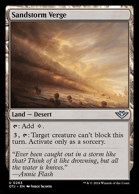Sandstorm Verge - Outlaws of Thunder Junction - 263