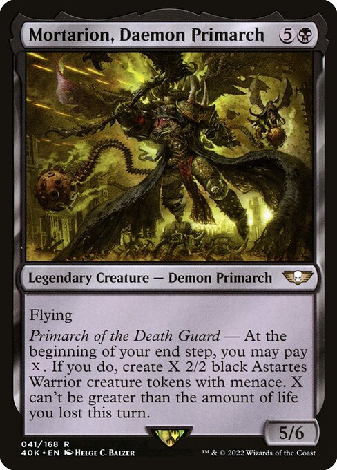 Mortarion, Daemon Primarch - Warhammer 40,000 Commander - 41